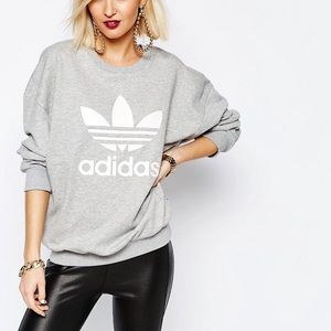 Grey Adidas Crewneck